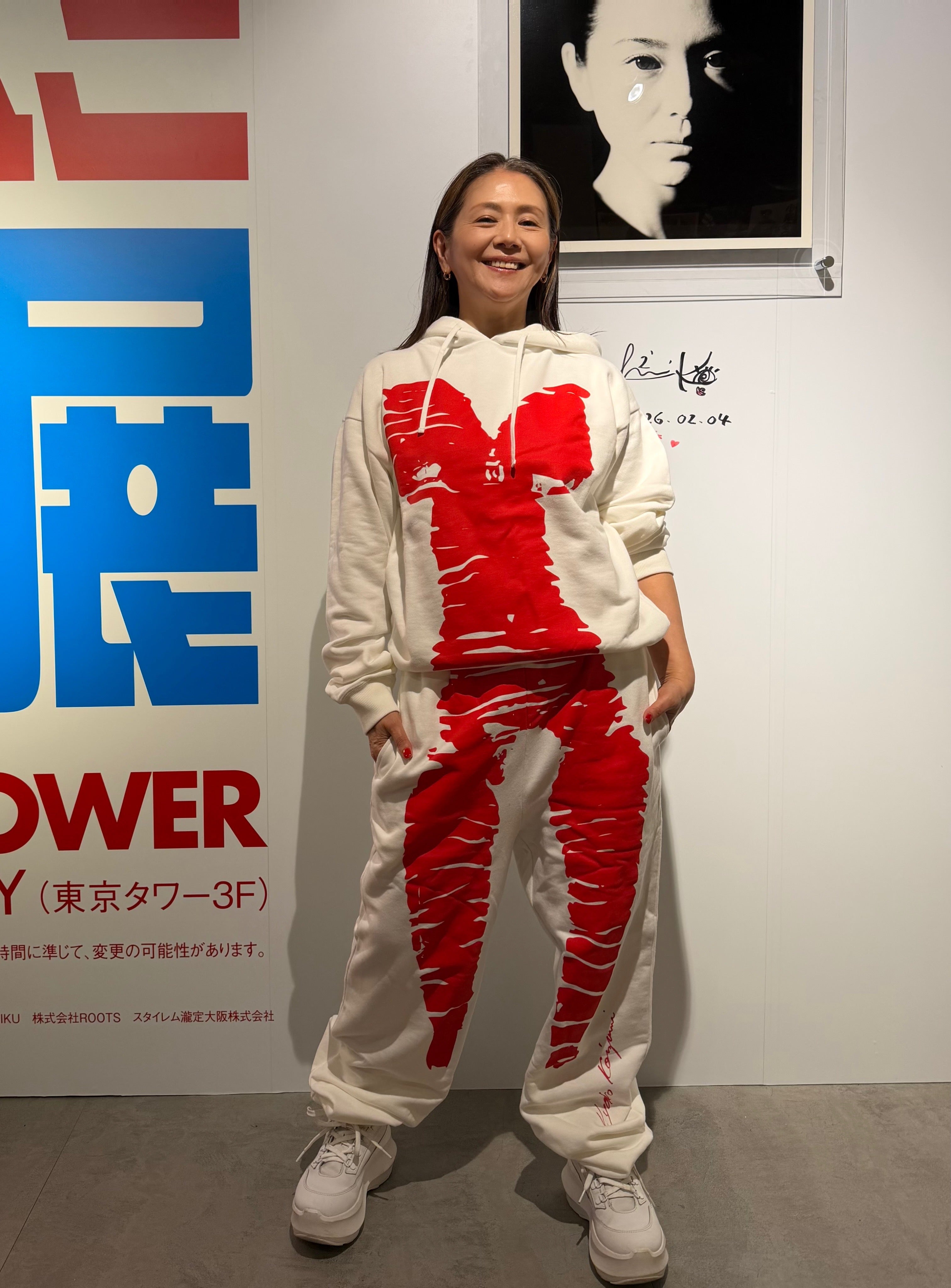 キョンタクシリーズ JINTAKU HOODIE ホワイト レッド L キョンタクシリーズ JINTAKU HOODIE (WHITE×RED) | BJ