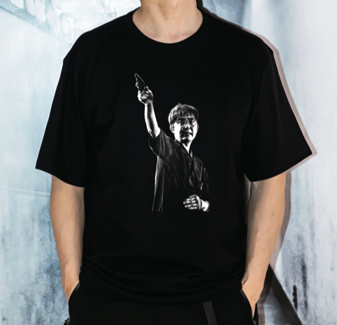 THIS IS 向井秀徳 ! PHOTO BY 菊池茂夫」フォトTシャツ(鉄砲玉) | BJ