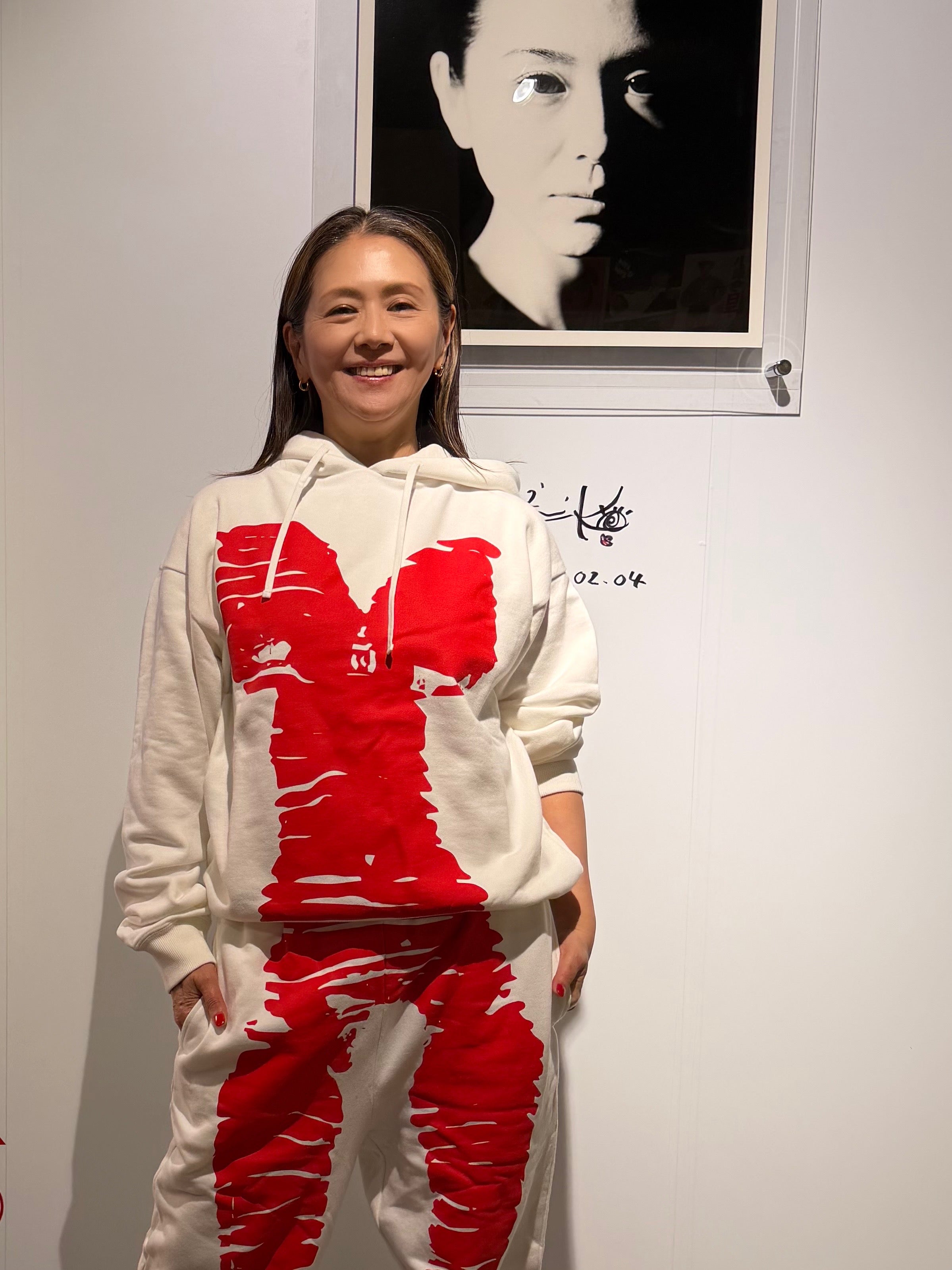キョンタクシリーズ JINTAKU HOODIE ホワイト レッド L BJ STORE | BJ
